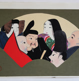 Kamisaka Sekka - #16 Rokkasen (Six Poets)  - Free Shipping