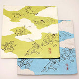 Sumidagawa - Cho Jyu Jinbutsu Giga Blue (鳥獣人物戯画) - Furoshiki 48 x 48 cm