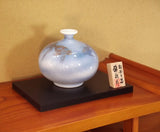 Fujii Kinsai Arita Japan - Somenishiki Kinsai Yurikou Goldfish Vase 16.20 cm - Free Shipping