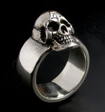 Saito - Skull Silver Ring w/ Bonji (Silver 925)　