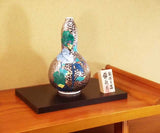 Fujii Kinsai Arita Japan -Somenishiki Platinum Shukaido Vase 23.20 cm - Free Shipping