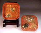 Fujii Kinsai Arita Japan - Yurisai Kinran  Porcelain box Crane and turtle (Superlative Collection) - Free Shipping