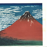 Katsushika Hokusai - #33 - Gaifu Kaisei (South Wind, Clear Sky)   凱風快晴 - Free Shipping　　