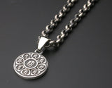 Saito - Mandala on Lotus flower Silver 950 Pendant Top (Extra Small)