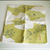 Sumidagawa - Cho Jyu Jinbutsu Giga Green (鳥獣人物戯画) - Furoshiki 48 x 48 cm