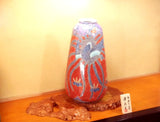 Fujii Kinsai Arita Japan - Somenishiki Kinsai Seigaiha Phoenix Vase  57.70 cm - Free Shipping
