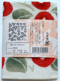 Takehisa Yumeji - Tsubaki(Camellia) Red - Gauze Towel (Handkerchief)