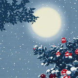 Nihon no shiki - Nihon no Fuyu  日本の冬  (Japanese winter) 118 x 118 cm  (Japanese Wrapping Cloth)