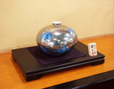 Fujii Kinsai Arita Japan - Somenishiki Platinum Rabbit Vase 19.70 cm - Free Shipping