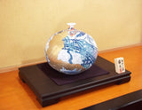 Fujii Kinsai Arita Japan - Somenishiki Kinsai Edo Monyou Vase 23.60 cm - Free Shipping