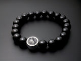 Saito - Dragon Crest Emblem (Silver 950) with Onyx Rosary　