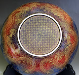 Fujii Kinsai Arita Japan - Kinran shuyoshiki Yurisai Kisho Dragon Ornamental plate 27.70 cm (Superlative Collection) - Free Shipping