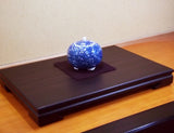 Fujii Kinsai Arita Japan - Somenishiki Kinsai Karakusa Peony Incense burner 10.70 cm  - Free Shipping