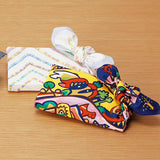 Art Brut - Kune Kune Moyou navy くねくね模様 ネイビー- Furoshiki   50 x 50 cm