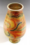 Fujii Kinsai Arita Japan - Yurisai Kinran Phoenix  vase 30.70 cm (Superlative Collection) - Free Shipping
