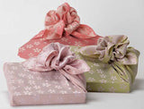 Kirara - Sakura -Double-Sided Dyeing Furoshiki - Beige/Pink - 48 x 48 cm