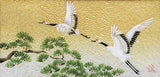 Saikosha - #013 10  Soukaku (Pair of crane) with Pine tree (Framed Cloisonné ware) - Free Shipping