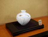 Fujii Kinsai Arita Japan - Somenishiki Kinsai Inaho (Ear of rice) Vase 21.00 cm - Free Shipping