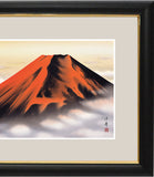 Sankoh Framed Mt. Fuji - G4-BF011L - Aka Fuji  (Mt. Fuji)