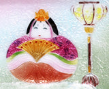 Saikosha - #008-07  Youshunbina (Cloisonné ware ornamental plate) - Free Shipping