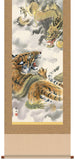 Sankoh Kakejiku - 9D3-021 - Ryu Ko zu (Fierce tiger & Dragon) - Free Shipping