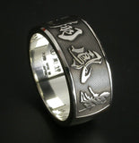 Saito - New Calligraphy Ryusho Houbu Ring (Silver 950)