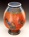 Fujii Kinsai Arita Japan - Yurisai Kinran Kozuchi vase 24.00 cm (Superlative Collection) - Free Shipping