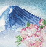 Saikosha - #004-19 Mt.Fuji & Sakura (Cloisonné ware ornamental plate) - Free Shipping