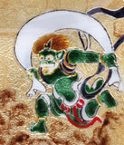 Saikosha - #004-18 Tawaraya Sotatsu Fujin Raijin  (Cloisonné ware ornamental plate) - Free Shipping