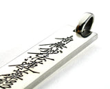 Saito - Na Mu Myo Ho Ren Ge Kyo  Silver Pendant Top (Silver 950)