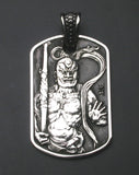 Saito - Kongo Rikishi (Nio) Silver Pendant Top (Silver 950)