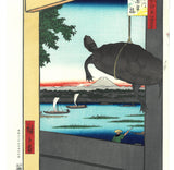 Utagawa Hiroshige - No.056 Mannen Bridge in Fukagawa  深川萬年橋- One hundred Famous View of Edo - Free shipping