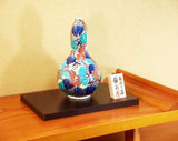 Fujii Kinsai Arita Japan - Somenishiki Platinum Kudzu Vase 23.20 cm - Free Shipping