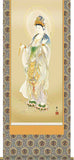 Sankoh Kakejiku - 8E1-K004  Youryu Kannon  (Relief from illness) - Free Shipping