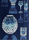 Kenema - Kiriko Glass  (The dyed Tenugui)