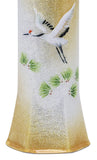 Saikosha - #009-07 Crane Hexagonal vase (Cloisonné ware vase) - Free Shipping