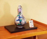 Fujii Kinsai Arita Japan -Somenishiki Platinum  Hototogisu Vase 23.20 cm - Free Shipping