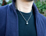 Saito - Baseball Pendant top (Silver 925) w/ Genuine Diamond (0.035ct)