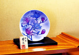 Fujii Kinsai Arita Japan - Kinsai Mokuren Ornamental plate 24.00 cm - Free Shipping