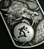 Saito - Rise Dragon - R Silver Pendant Top (Silver 950)