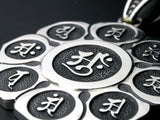 Saito - The Mandala on Lotus flower Silver Pendant Top (Silver 950)