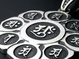 Saito - Mandala on Lotus flower Silver Pendant Top (Silver 950)