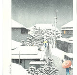Kawase Hasui - #HKS-16  Daichi no Yuki (Snow at Daichi) - Free Shipping
