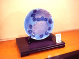 Fujii Kinsai Arita Japan - Somenishiki Kinsai Yurikou Hydrangea Ornamental plate 32.70 cm - Free Shipping