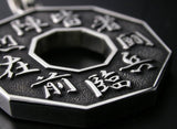 Saito - Nine Letters Mantra (Kuji-Kiri) (九字切り) Silver Pendant Top (Silver 950)