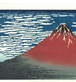 Katsushika Hokusai - #33 Aka Fuji(Red Fuji) Unsodo Edition - Free Shipping