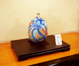 Fujii Kinsai Arita Japan - Somenishiki Golden Phoenix Vase 27.50 cm - Free Shipping