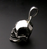Saito - Skull Silver Pendant top Big w/ Bonji (Silver 925)　