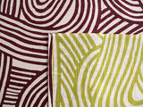 Isamonyou -  Double-Sided Dyeing Musubi Purple/Light Green- Furoshiki (Japanese Wrapping Cloth)