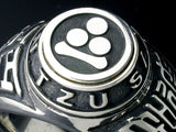 Saito - Kamon (Family Crest Emblem) (Silver 950) with Sun Tzu Silver Ring Silver 925
